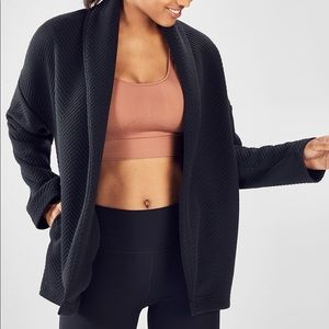 HP 🎉 Black Quilted Cardigan Jacket, Size L